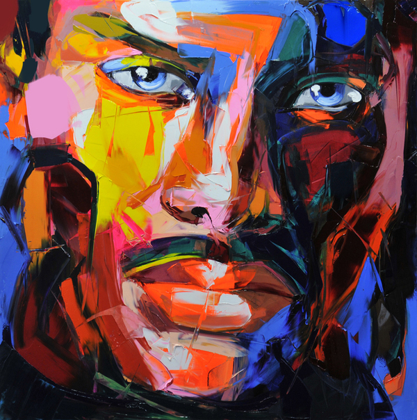 Francoise Nielly Portrait Palette Painting Expression Face056